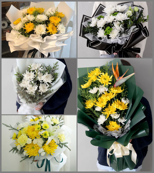 河北沧州献县段村乡白事花束代送